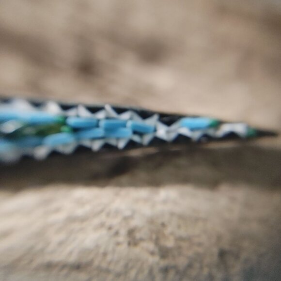 Antique Micro Mosaic Floral Bar Brooch Pin Gold Tone Italy Handmade Jewelry - Picture 16 of 16